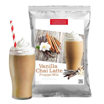 Cappuccine Vanilla Chai Latte - Tea Frappe Mix - 3 lb. Bag