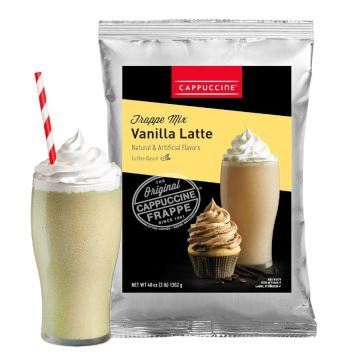 Cappuccine Vanilla Latte - Coffee Frappe Mix - 3 lb. Bag