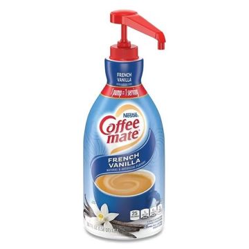 Coffee-Mate French Vanilla Creamer Pump Bottle - 2/1.5 L. Case