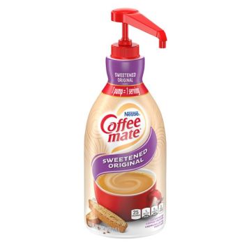 Coffee-Mate Sweetened Original Creamer Pump Bottle - 2/1.5 L. Case