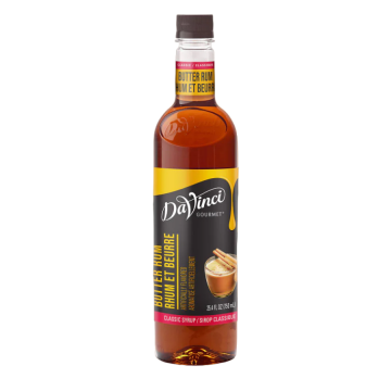 DaVinci Gourmet Classic Butter Rum Syrup (750ml) - Plastic Bottle