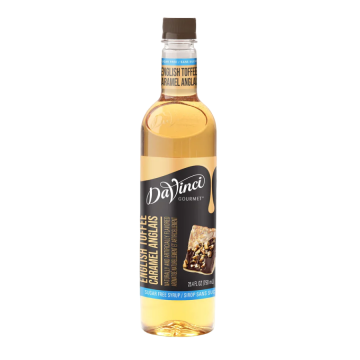 DaVinci Gourmet Sugar Free English Toffee Syrup (750ml) - Plastic Bottle