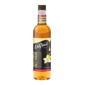 DaVinci Gourmet Classic French Vanilla Syrup (750ml) - Plastic Bottle