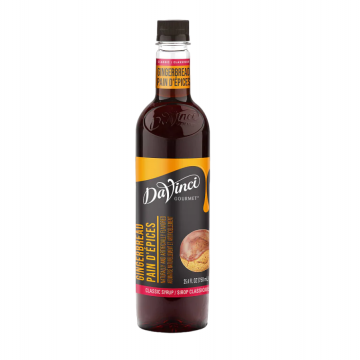 DaVinci Gourmet Classic Gingerbread Syrup (750ml) - Plastic Bottle