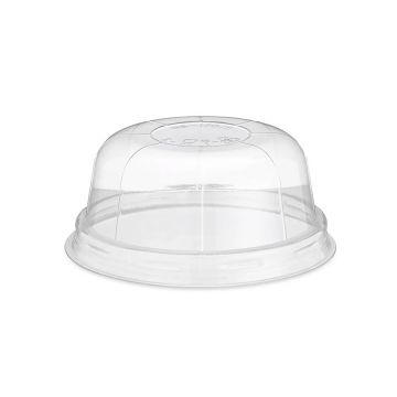 1" Dome Lid for Large 6 oz. Gelato Cups