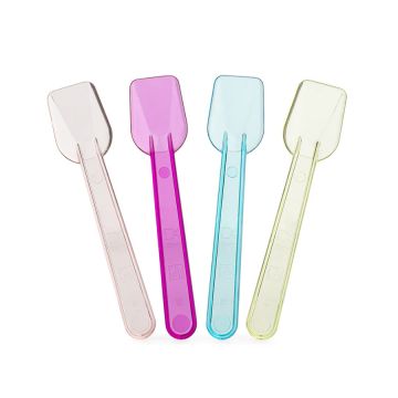 Biodegradable Palettina Gelato Spoons - Mixed Transparent Color