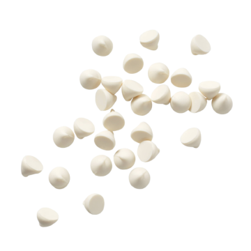 Guittard White Cookie Drops - .9M Per lb - 25 lb. Box