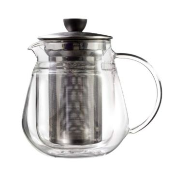 Hario Glass Double Walled Coffee/Teapot With Stainless Steel Infuser - 500 ml