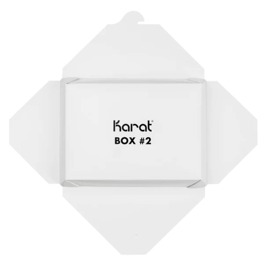 Karat 76 fl oz Fold-To-Go Box #3, Kraft - 200 Pcs