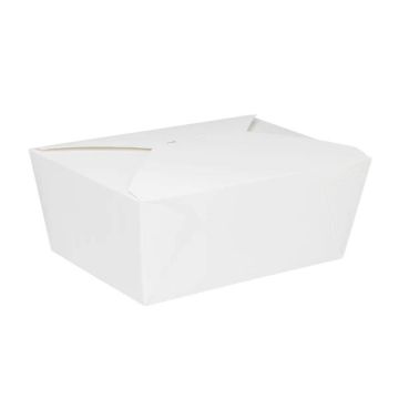 Karat 110 fl oz Fold-To-Go Box #4 - White - 160 Count