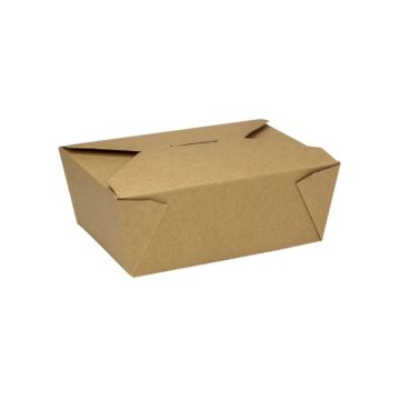 Karat 48 fl oz Fold-To-Go Box #8 - Kraft - 300 Count