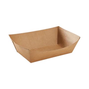 Karat 1/2 lb. Kraft Food Tray - 1000 Count