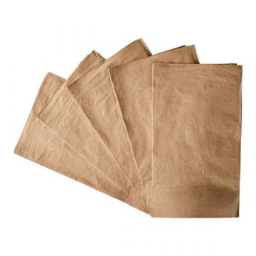 Karat 15" x 17" Kraft 2-Ply Dinner Napkin - 3000 Count