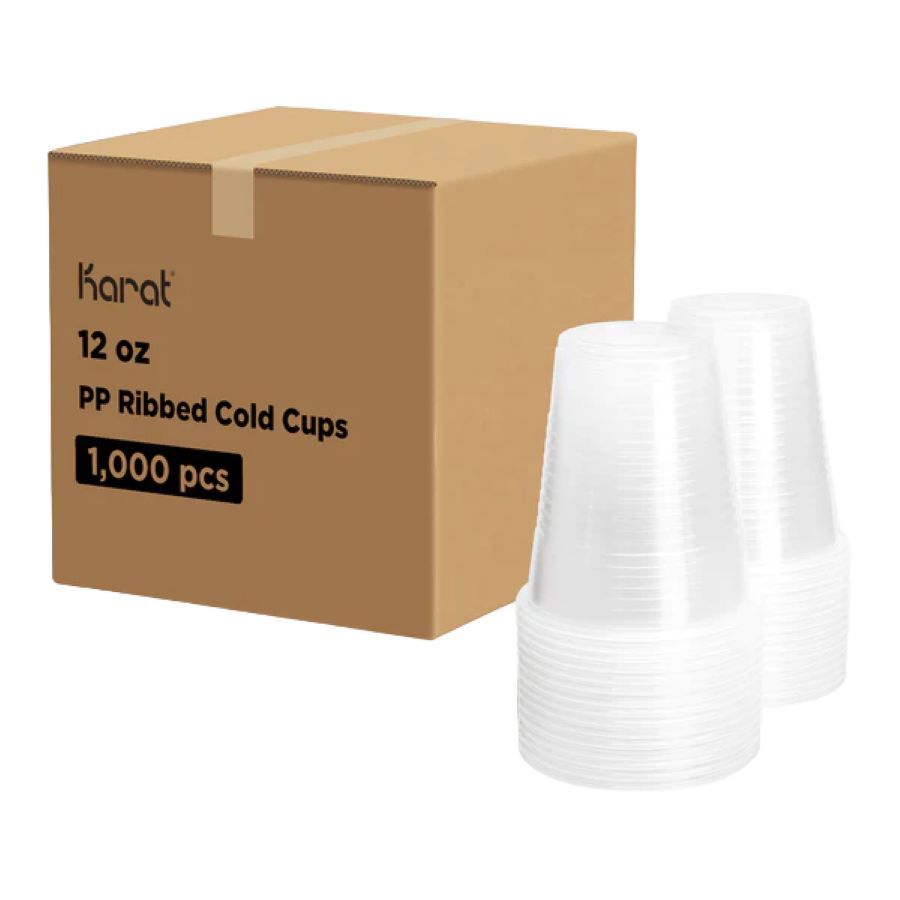 Ribbed plastic cups - MTPak Coffee