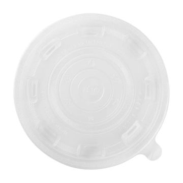 Karat 36 oz. & 48 oz. PP Plastic Flat Lid for Injection Molded Bowl - 300 Count