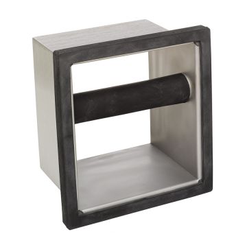 Rattleware Deluxe Bottomless Heavy Duty Stainless Steel Knock Box Chute - 6" x 5.5" x 4"