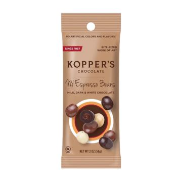 Koppers Grab & Go Bags - NY Espresso Bean Mix - 24/2 oz. Case