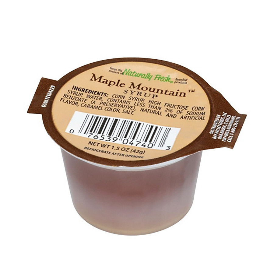 Naturally Fresh Maple Mountain Syrup 1.5 oz Portion Cups | Fortuna ...