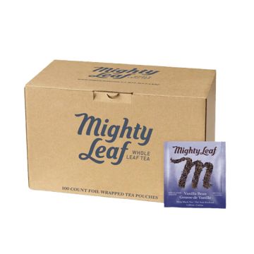 Mighty Leaf Vanilla Bean Black Tea Bags - 100 Count Box
