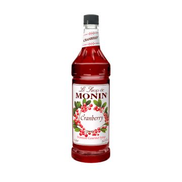 Monin Cranberry Syrup (1L) - Plastic Bottle