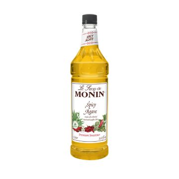 Monin Spicy Agave Sweetener Syrup (1L) - Plastic Bottle