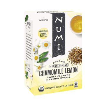 Numi Organic Chamomile Lemon Myrtle Herbal Tea Bags - 18 Count Box