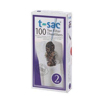 Numi T-Sac Loose Leaf Tea Filter - Size 2 - 100 Count Box