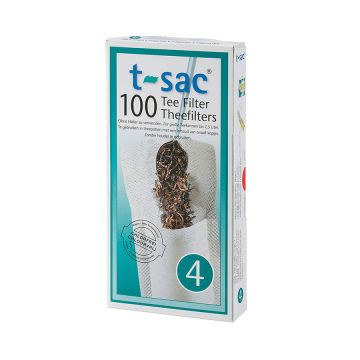 Numi T-Sac Loose Leaf Tea Filter - Size 4 - 100 Count Box