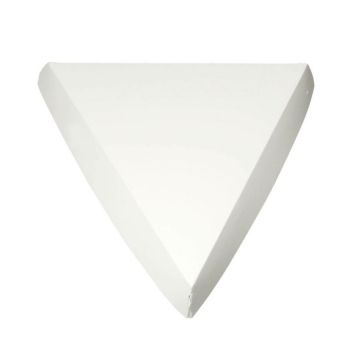 9" White Paperboard Pizza Slice Clamshell - 400 Count