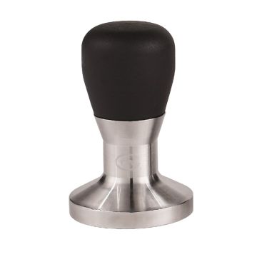 58 mm Black Angular Handled Stainless Steel Coffee Tamper