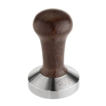 58 mm Motta Walnut Wooden Handled Coffee Tamper