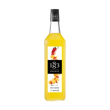 1883 Spicy Mango Syrup (1L) - Glass Bottle