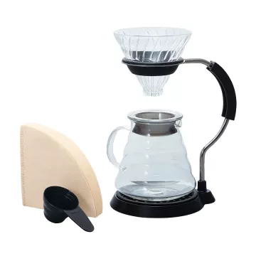 Hario V60 Arm Stand with Glass Dripper Pour Over Set