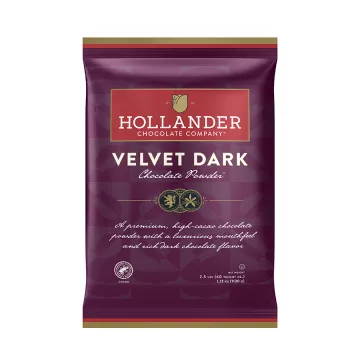 Hollander Velvet Dark Chocolate Powder - 2.5 lb. Bag